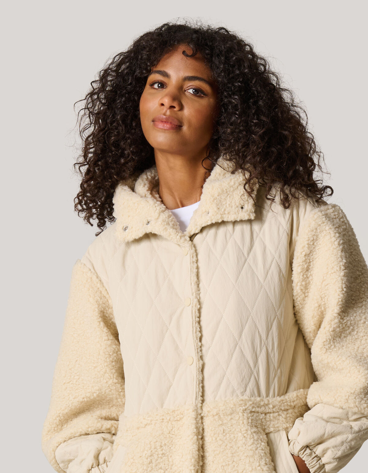 Mix Jas Gebroken Wit SHOEBY WOMEN