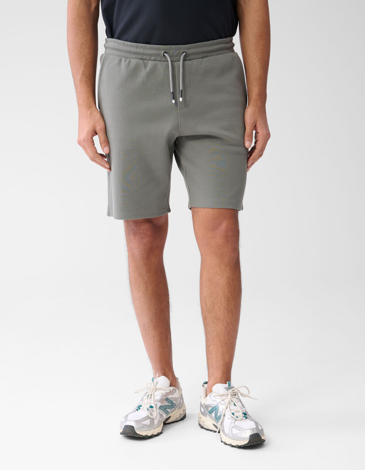 Pique Logo Short Donkergroen SHOEBY MEN