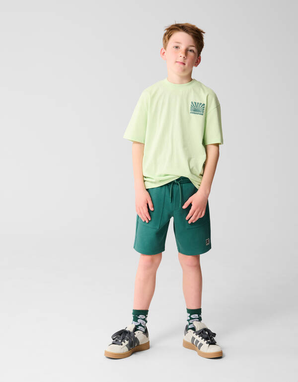 Wavy Sun T-shirt Lichtgroen SHOEBY BOYS