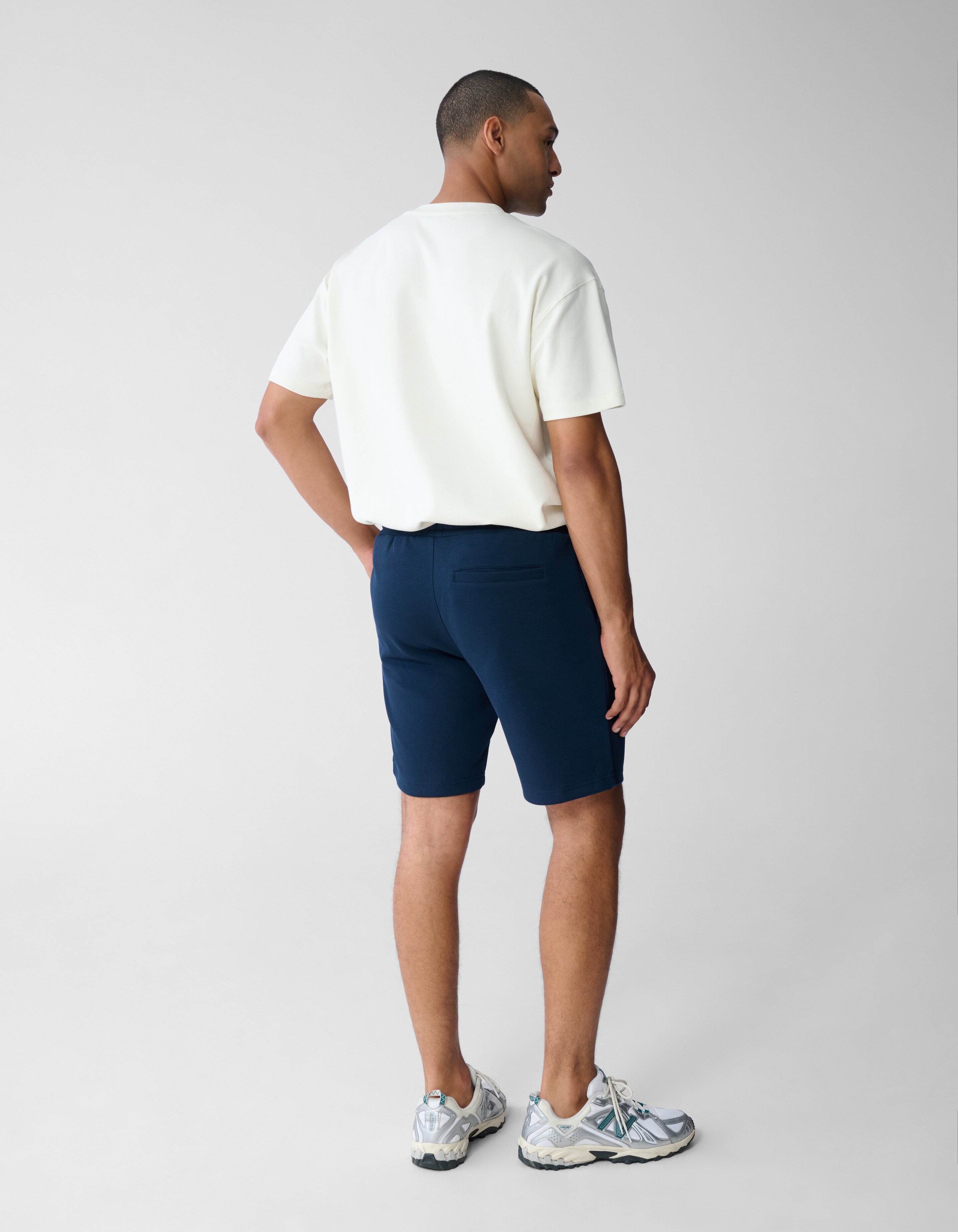 Pique Logo Short Blauw SHOEBY MEN