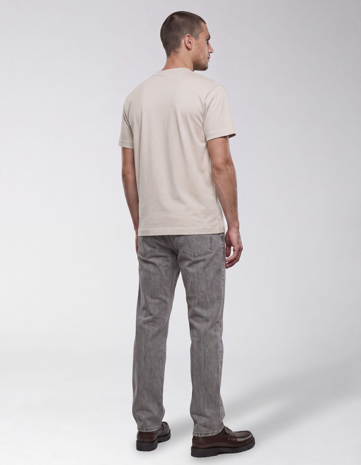 Cross Stitch T-shirt Zand SHOEBY MEN