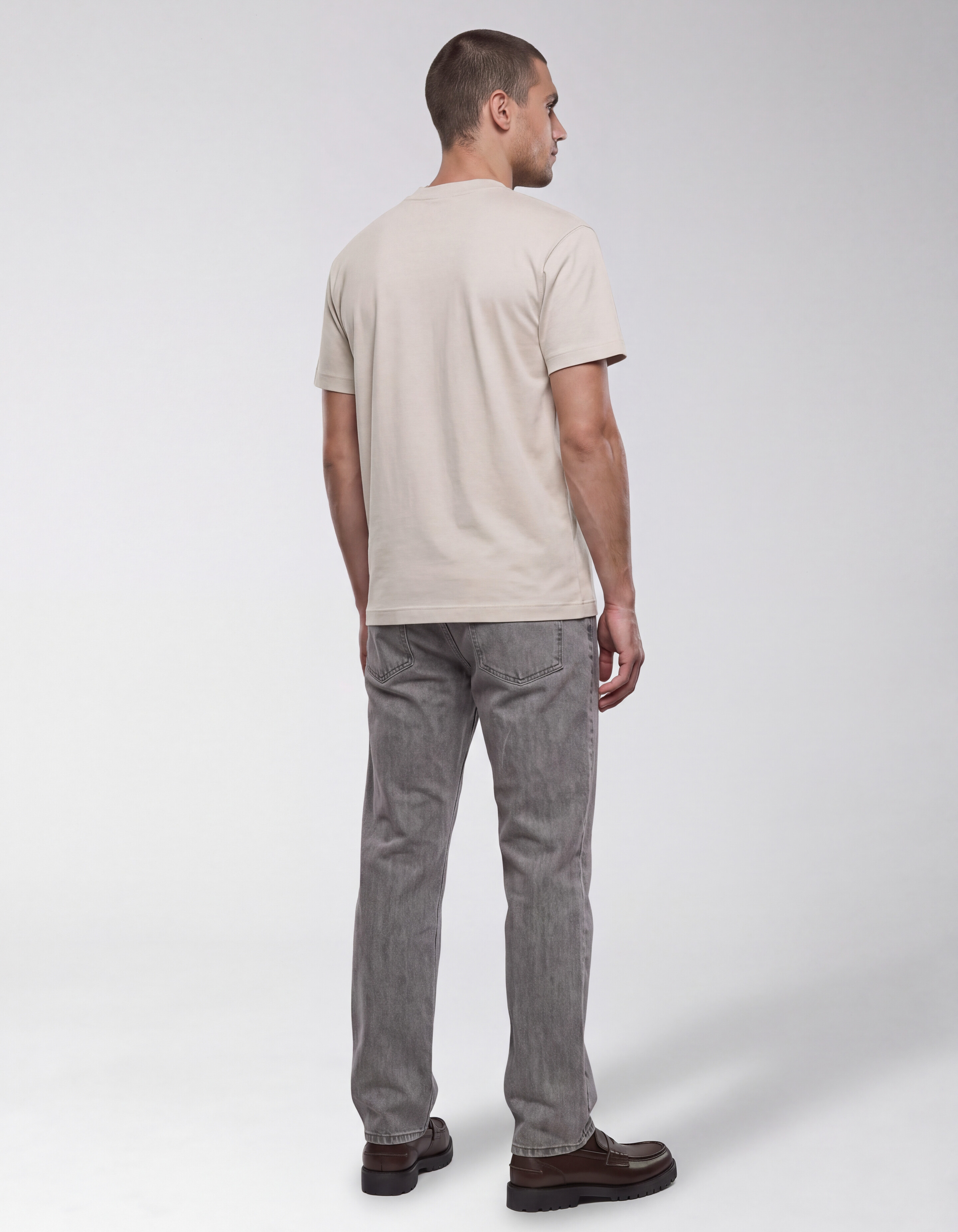 Cross Stitch T-shirt Zand SHOEBY MEN
