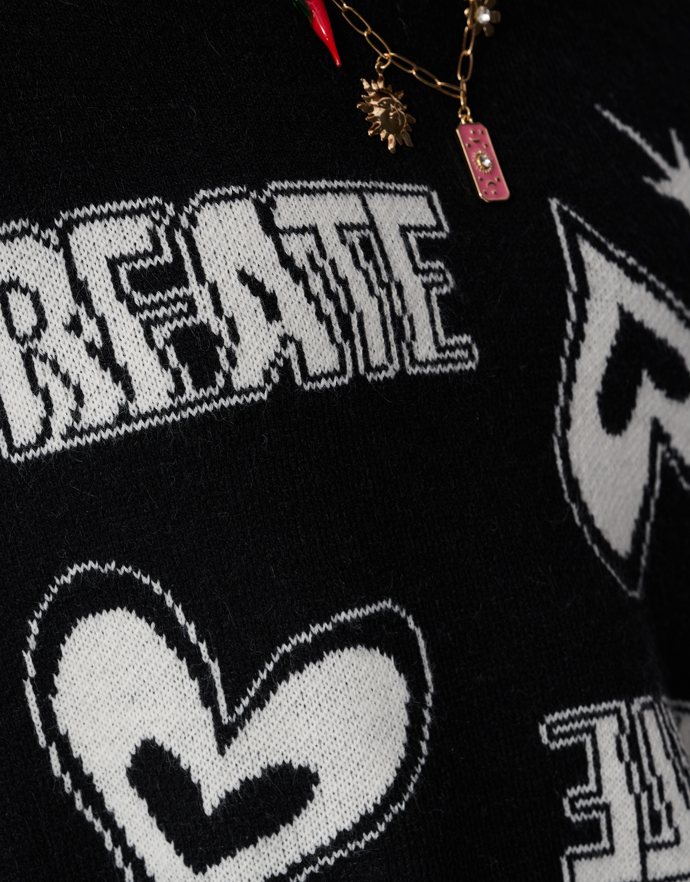 Gebreide Create Artwork Trui Zwart SHOEBY GIRLS