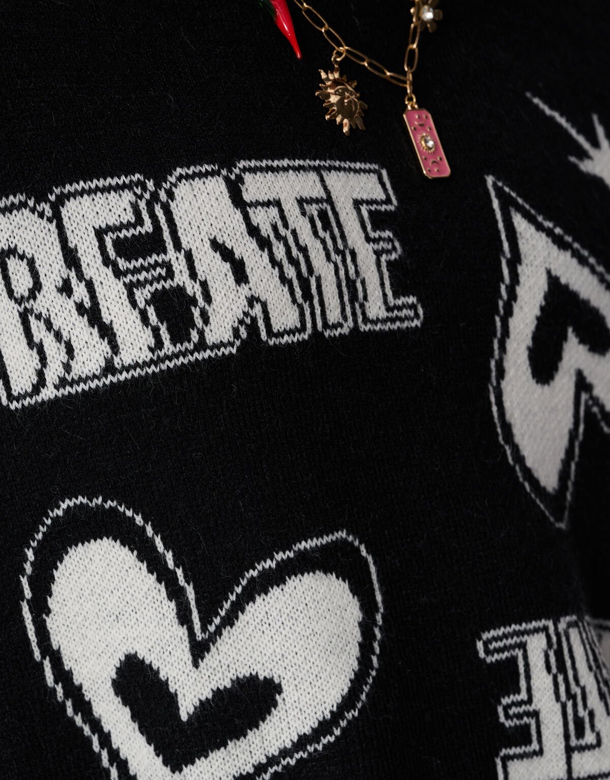 Gebreide Create Artwork Trui Zwart SHOEBY GIRLS