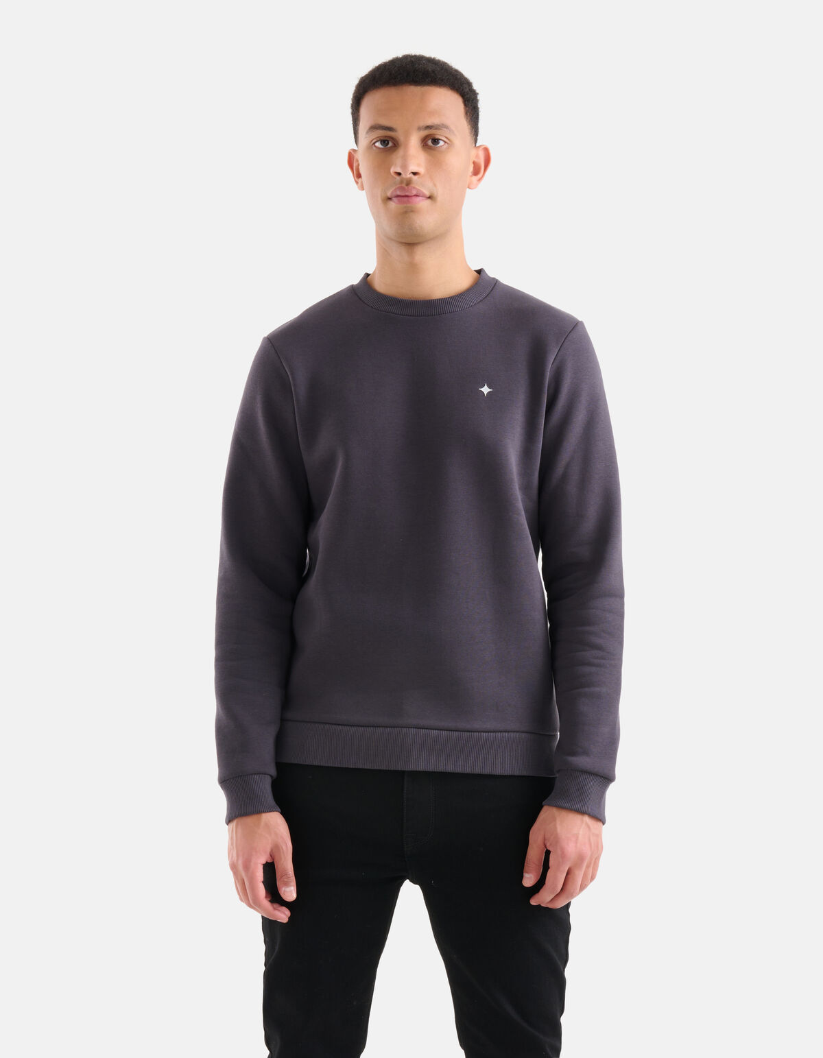 Sparkle Sweater Donkergrijs SHOEBY MEN