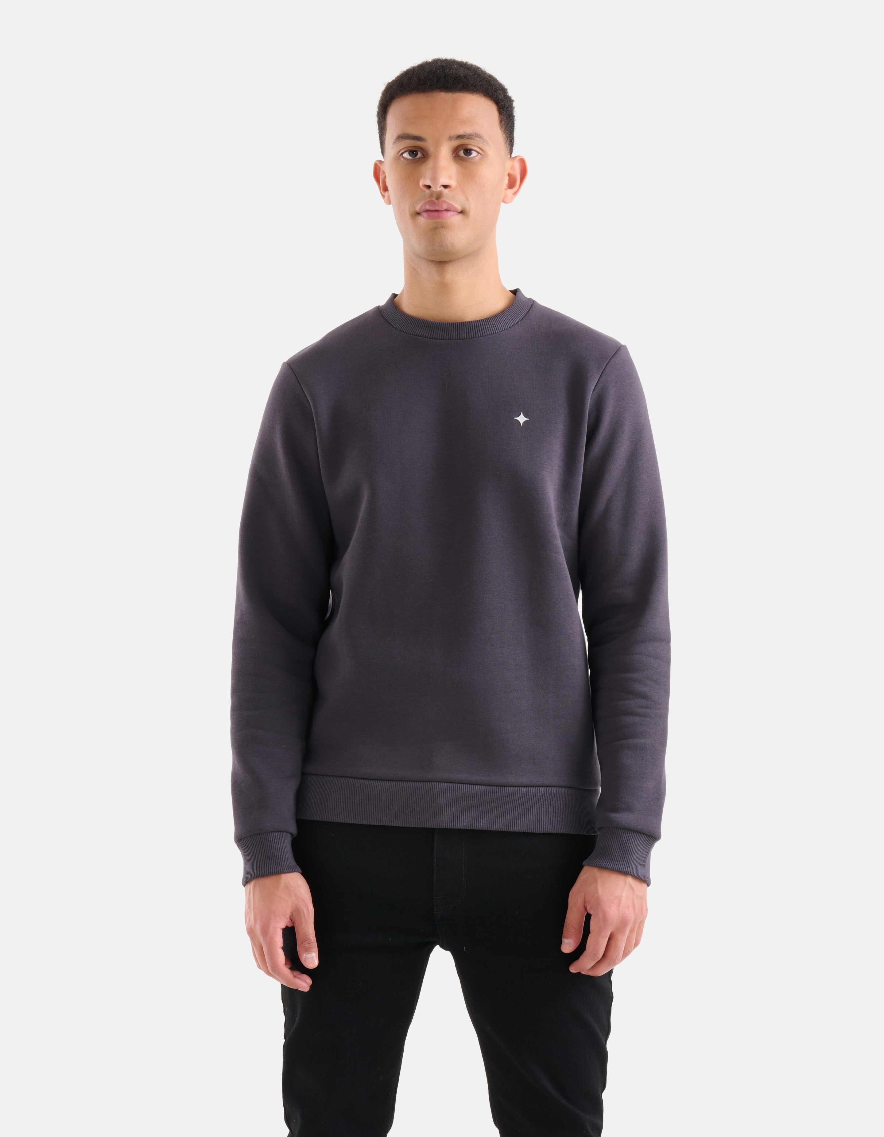 Sparkle Sweater Donkergrijs SHOEBY MEN