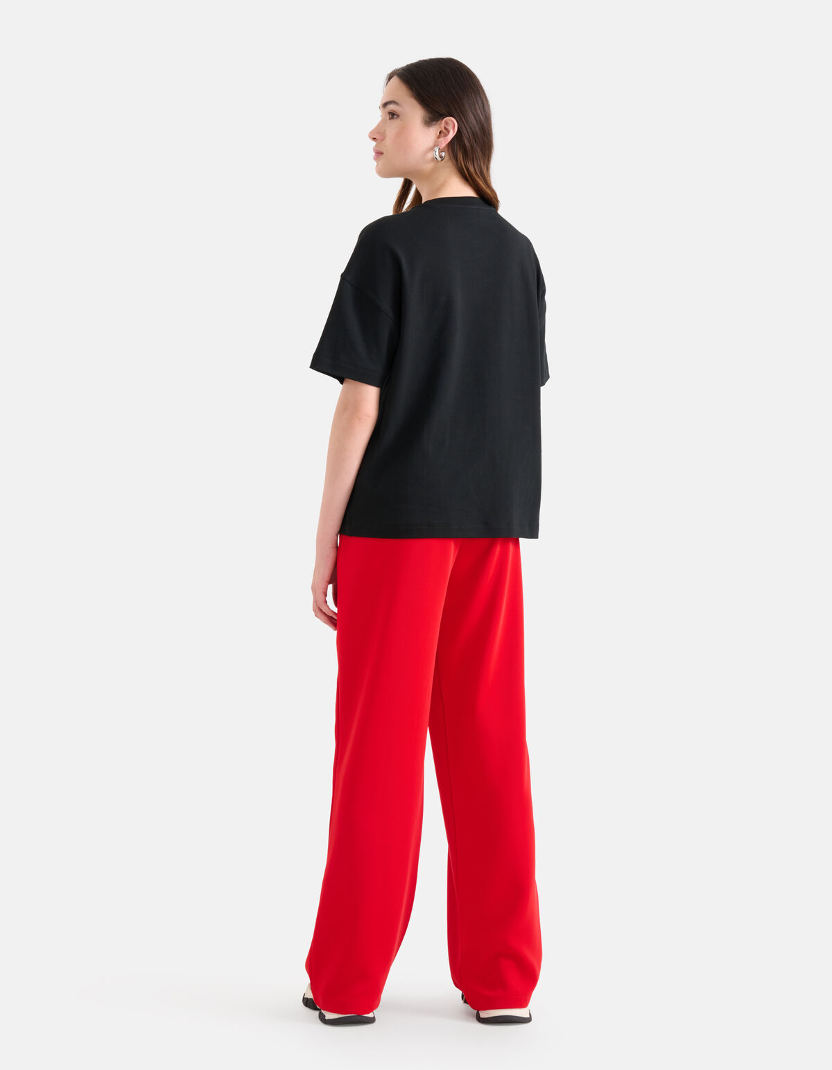 Oversized T-shirt Zwart SHOEBY WOMEN