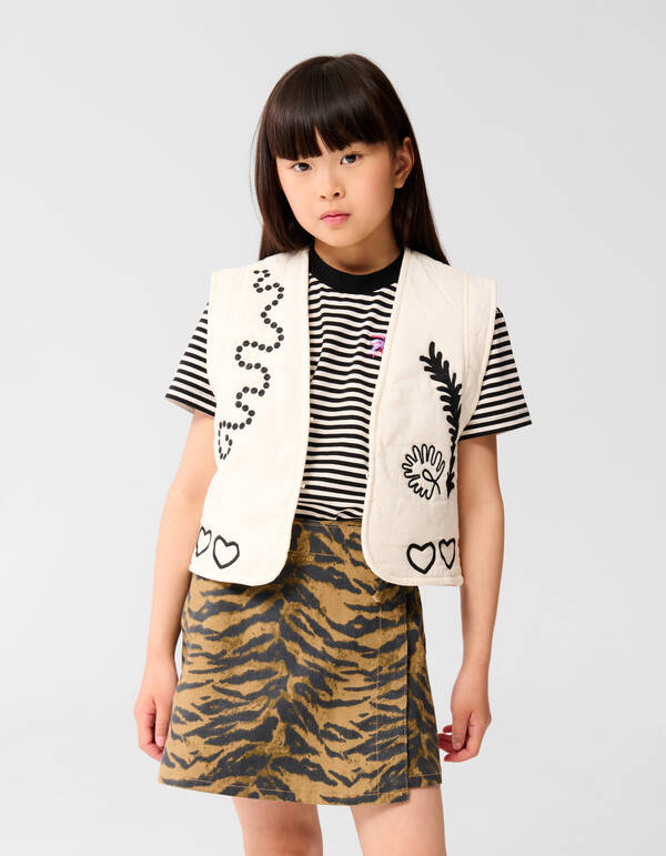 Embroidery Gilet Zwart SHOEBY GIRLS