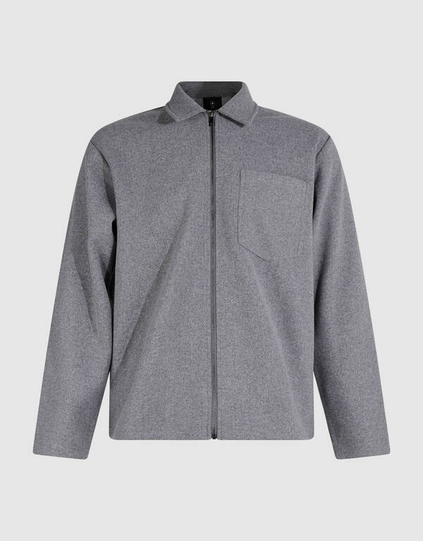 Melange Overshirt Grijs SHOEBY MEN