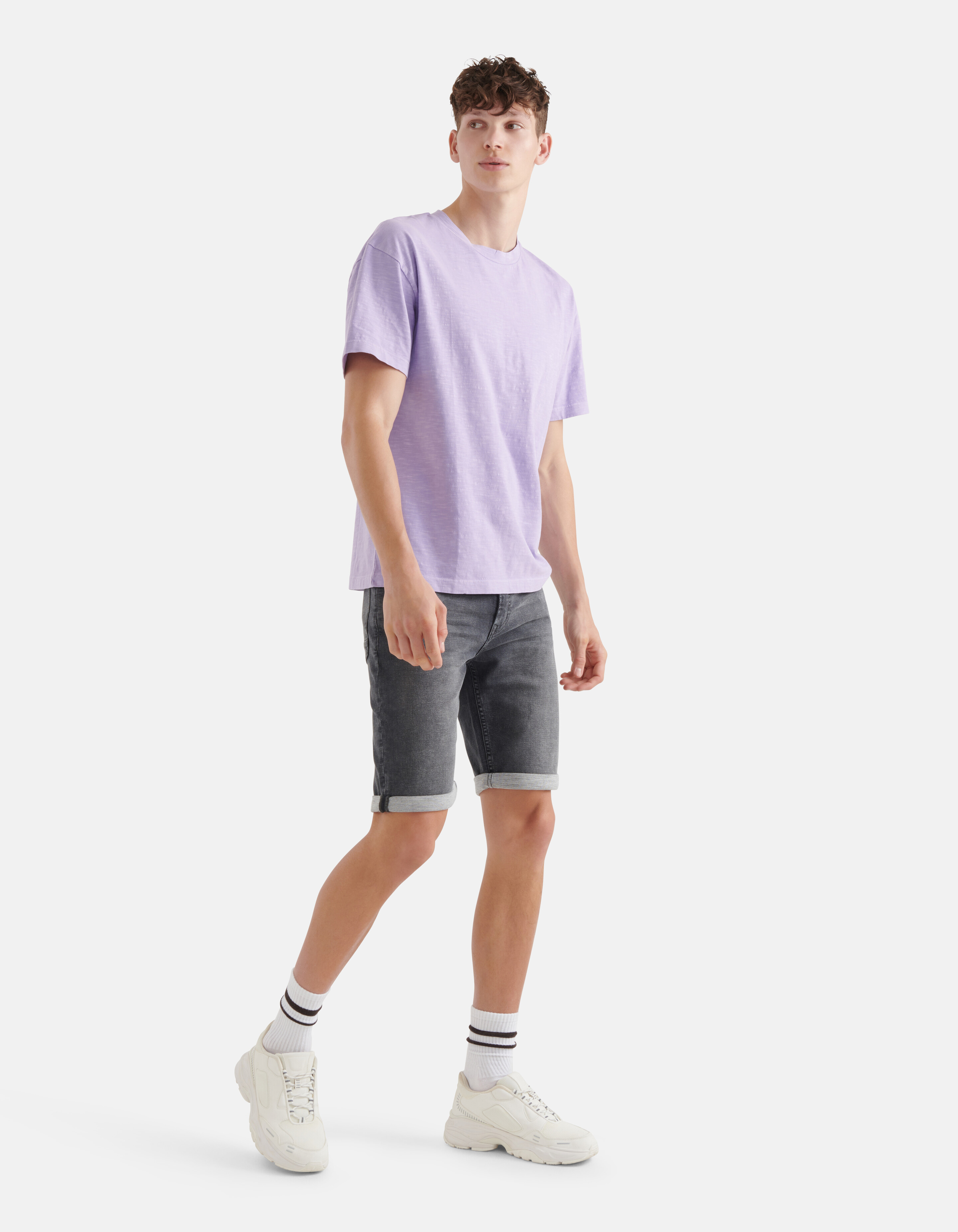 Jersey T-shirt Lichtpaars SHOEBY MEN