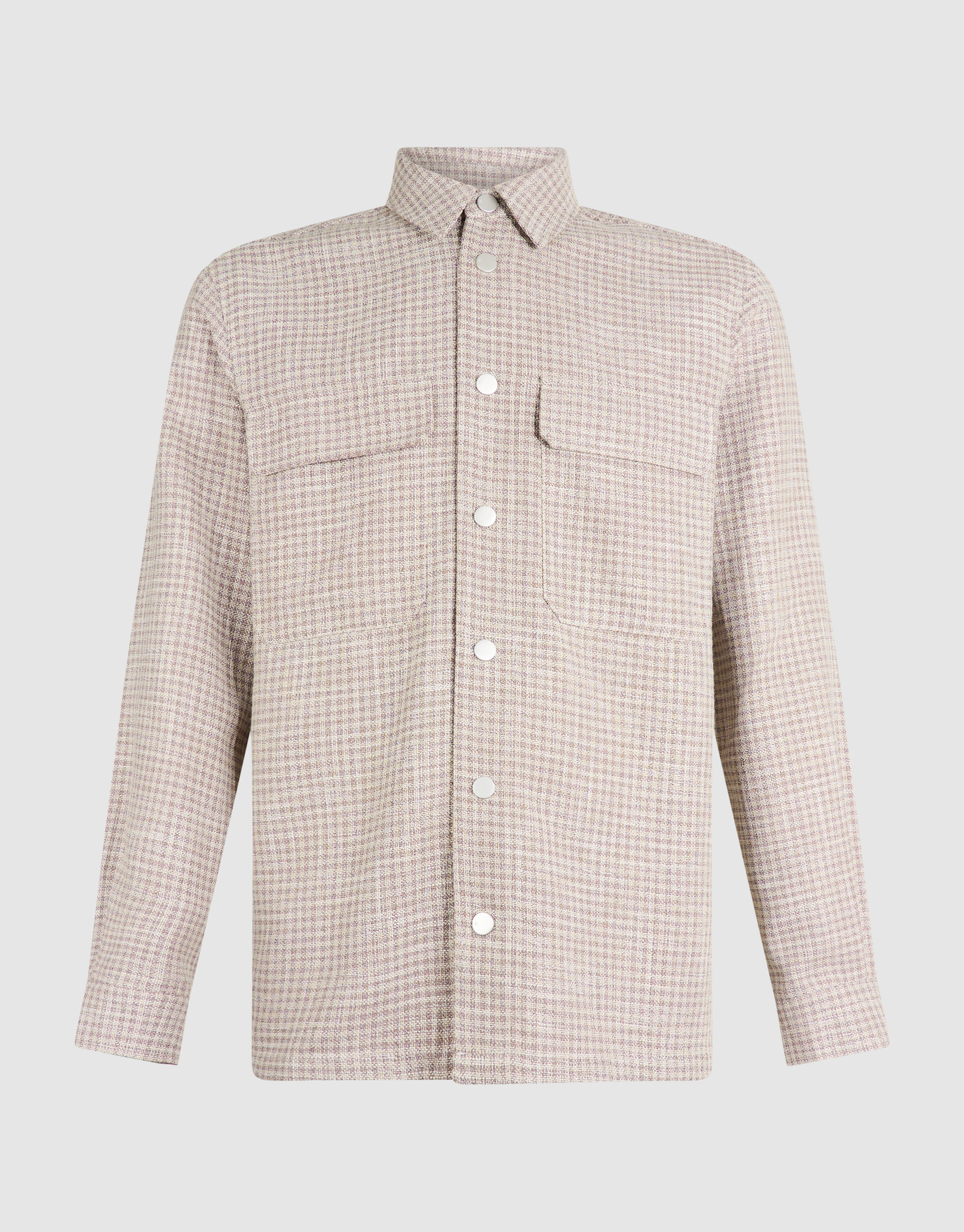 Melange Check Overshirt Zand SHOEBY MEN