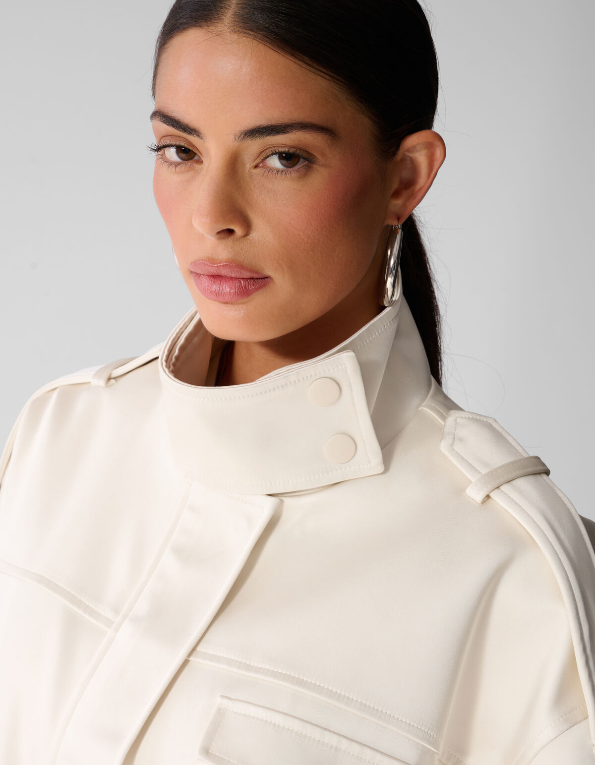 Oversized Bomberjack Gebroken Wit By Anna SHOEBY WOMEN