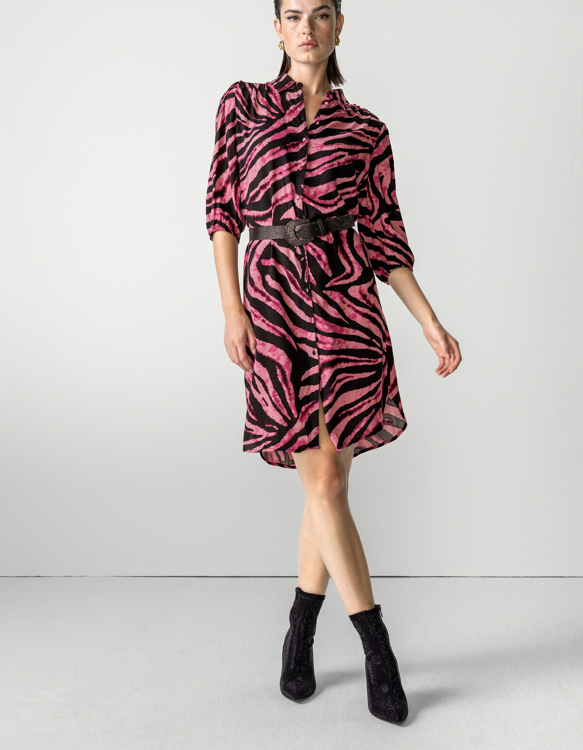 Strass Riem Zwart SHOEBY ACCESSOIRES