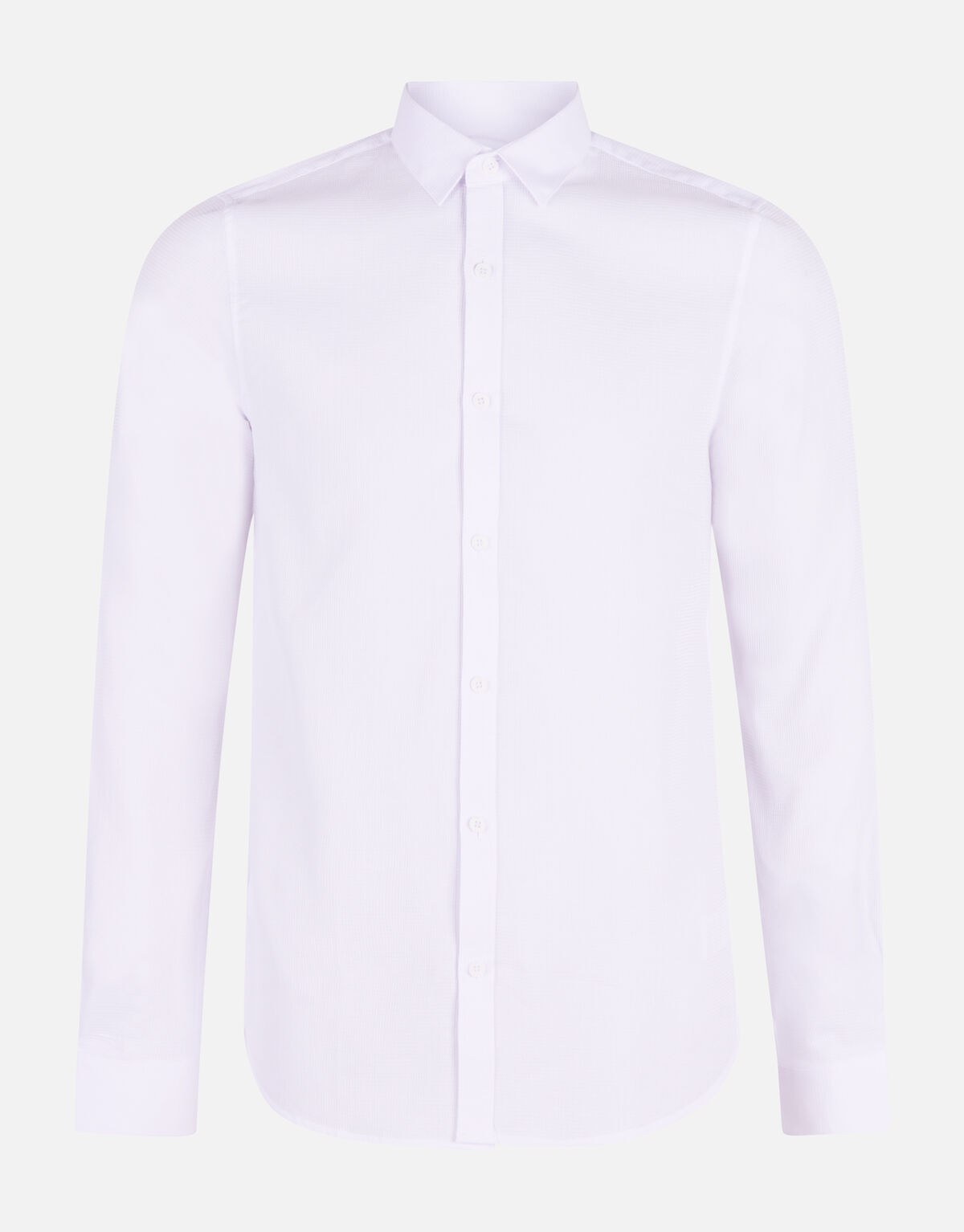 Waffle Overhemd Wit SHOEBY MEN