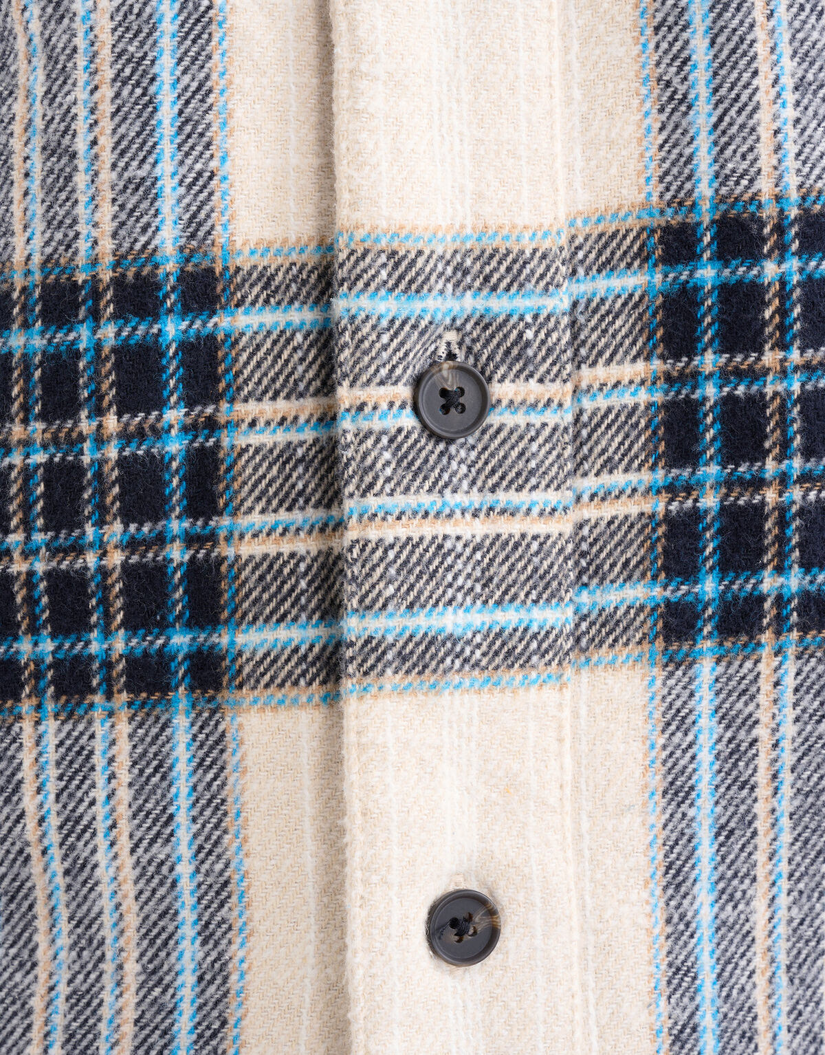 Ruiten Structuur Overhemd Beige SHOEBY MEN