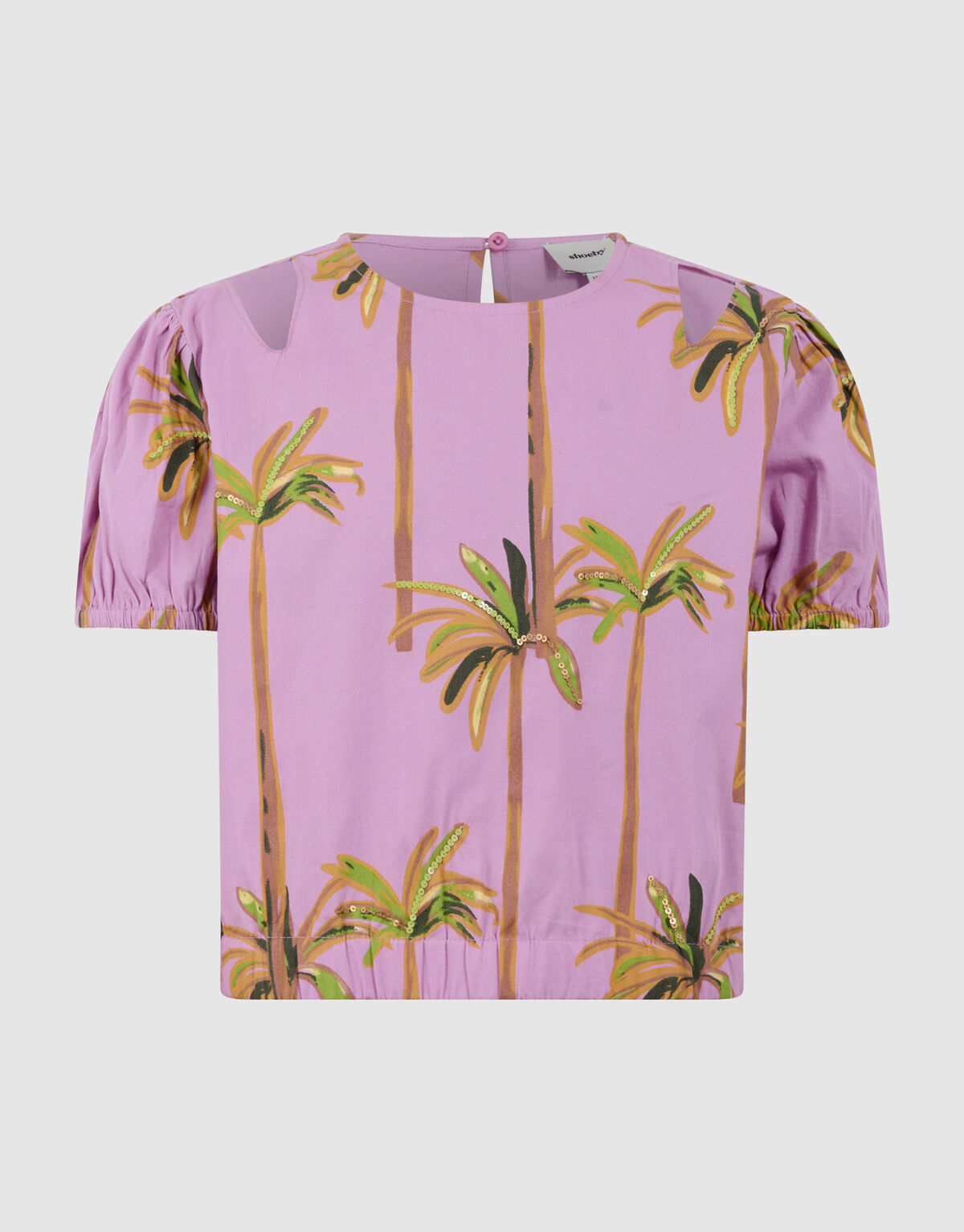 Palm Sequin Top Lichtpaars SHOEBY GIRLS