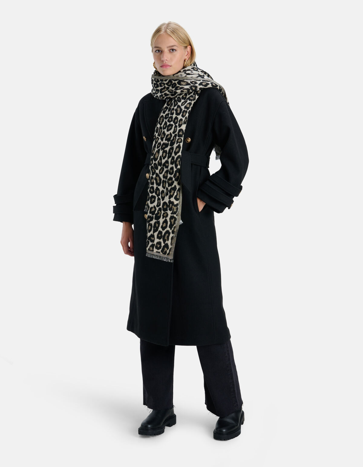 Leopard Jacquard Sjaal SHOEBY ACCESSOIRES