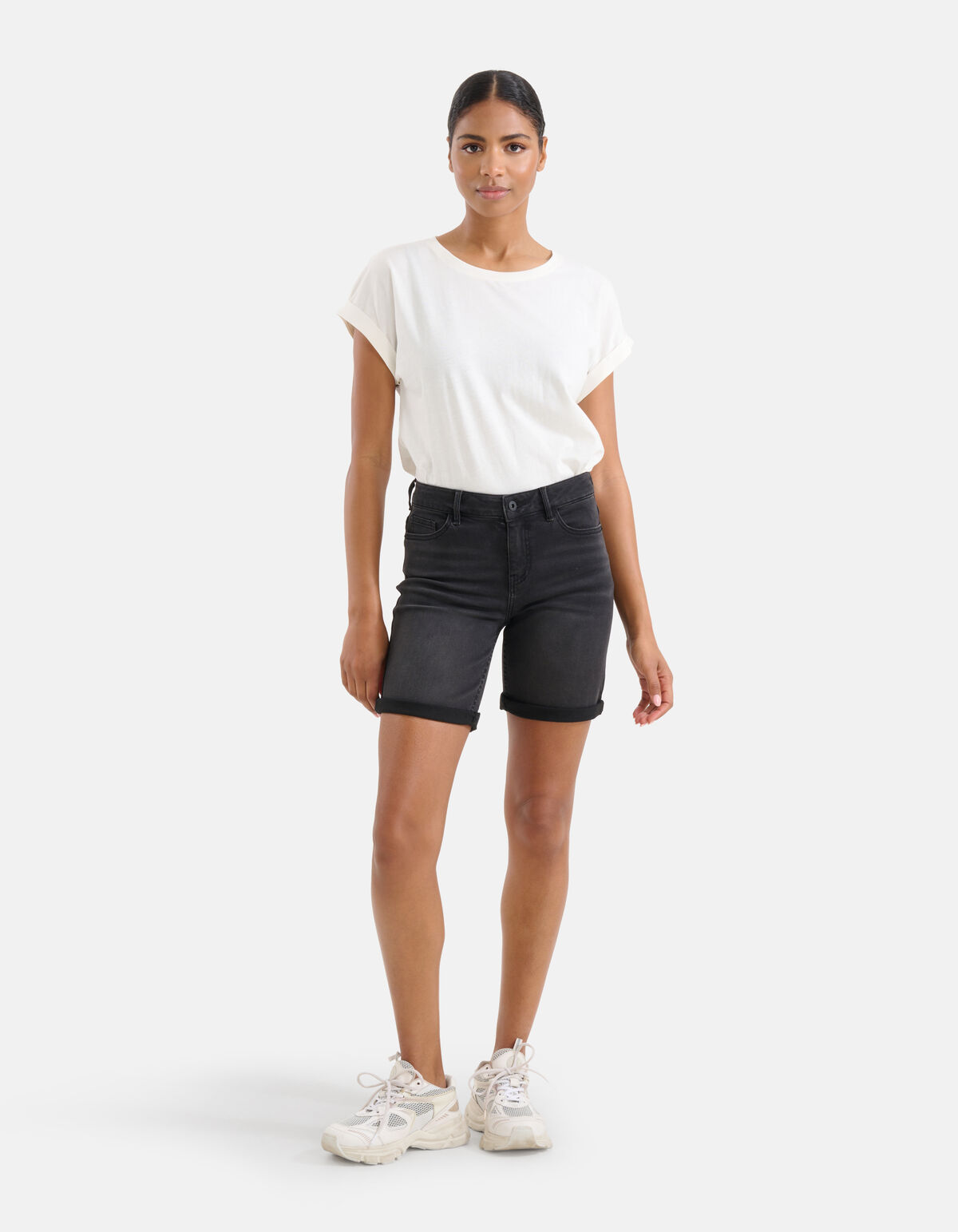 Denim Short Zwart SHOEBY WOMEN
