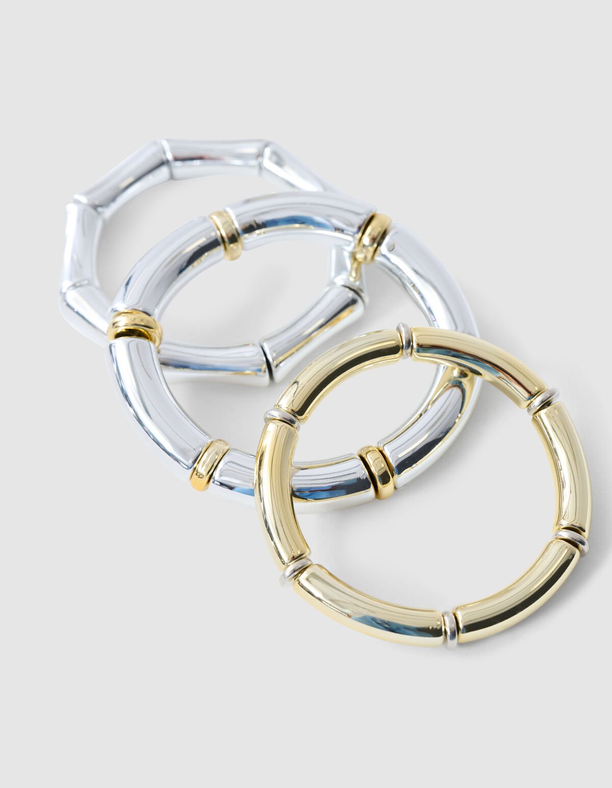Elastic Armband Set Goud/Zilver SHOEBY ACCESSOIRES