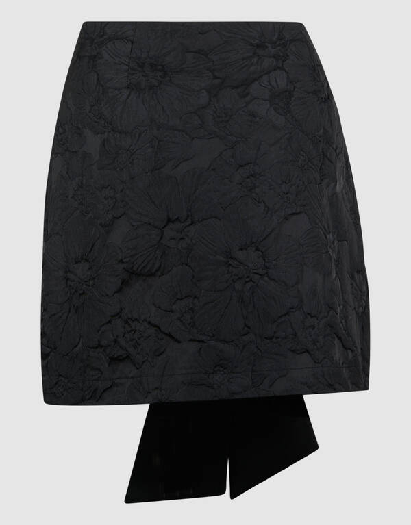 Strik Mini Rok Zwart SHOEBY WOMEN