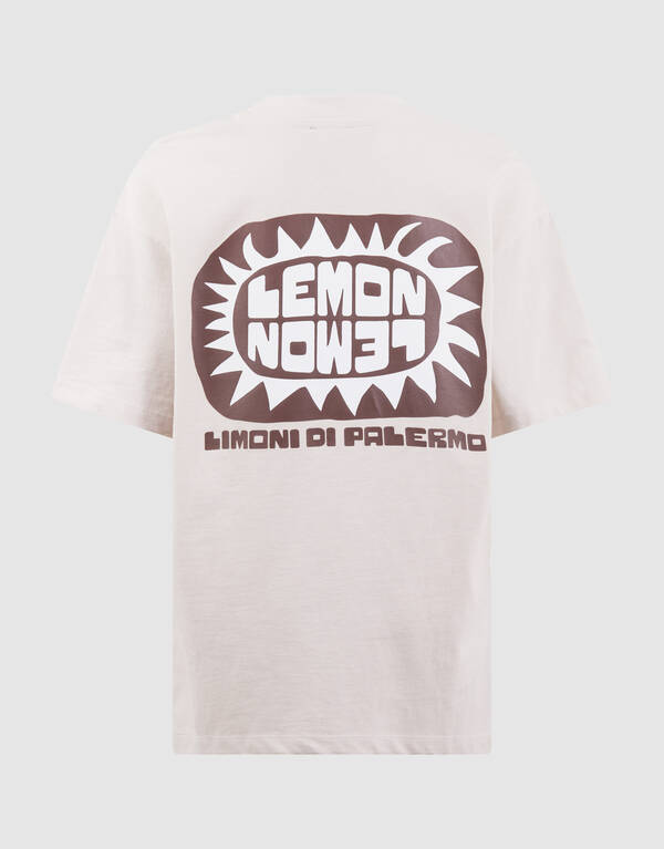 Lemon Artwork T-shirt Beige SHOEBY BOYS