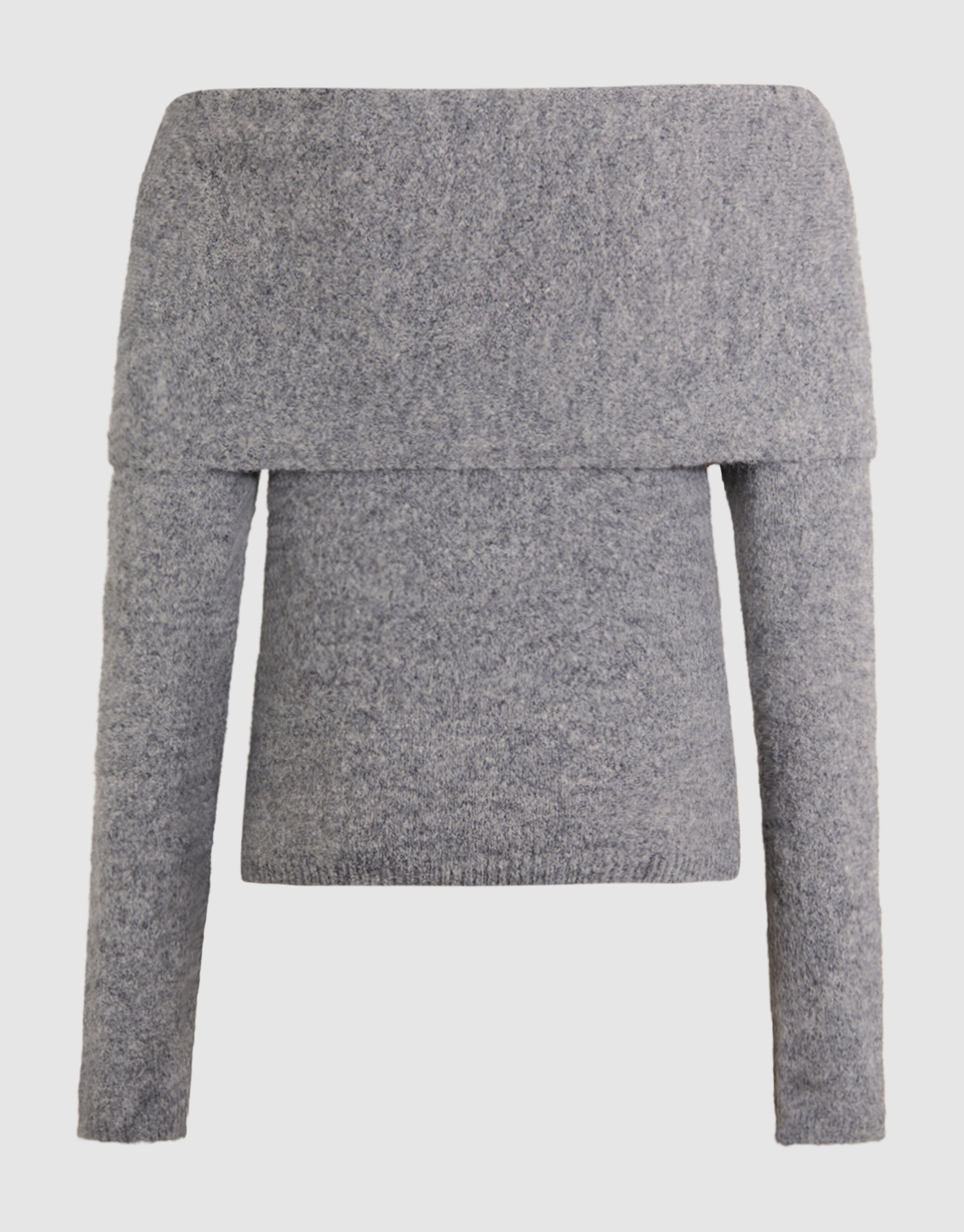 Off Shoulder Trui Grijs SHOEBY WOMEN