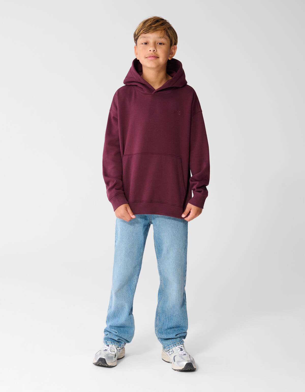 Chill Hoodie Donkerrood SHOEBY BOYS