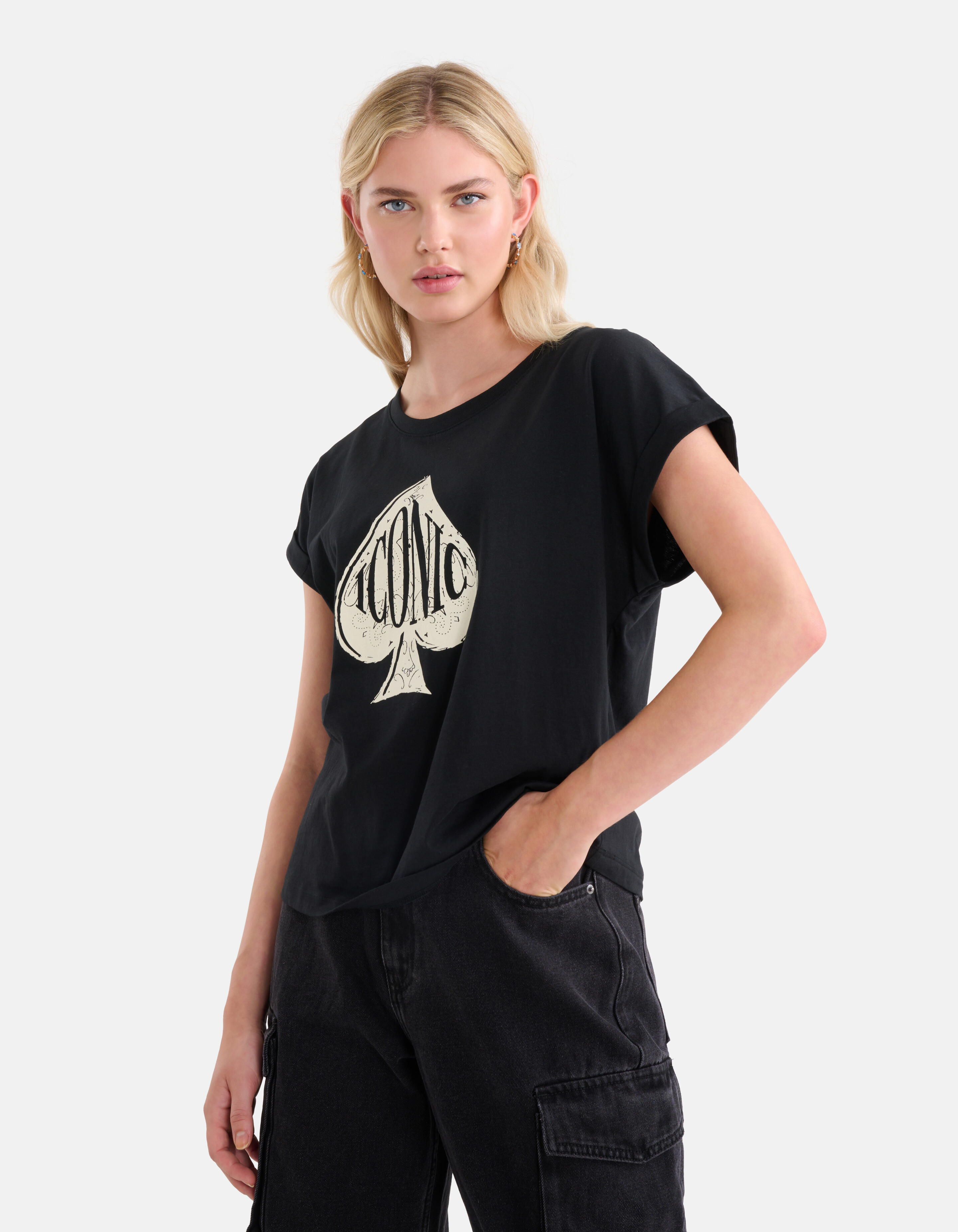 Artwork T-shirt Zwart SHOEBY WOMEN