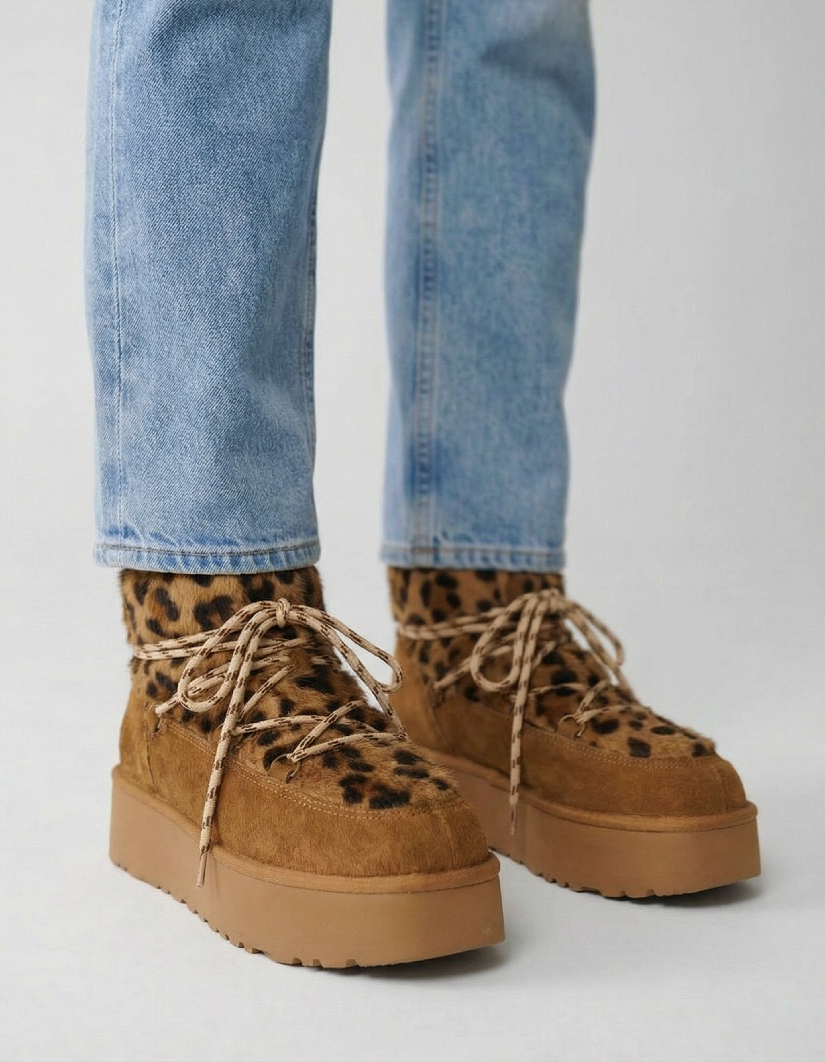 Leopard Enkellaars Bruin SHOEBY SHOES