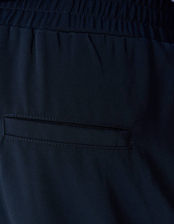 Sporty Piping Wide Leg Fit Broek Donkerblauw SHOEBY WOMEN
