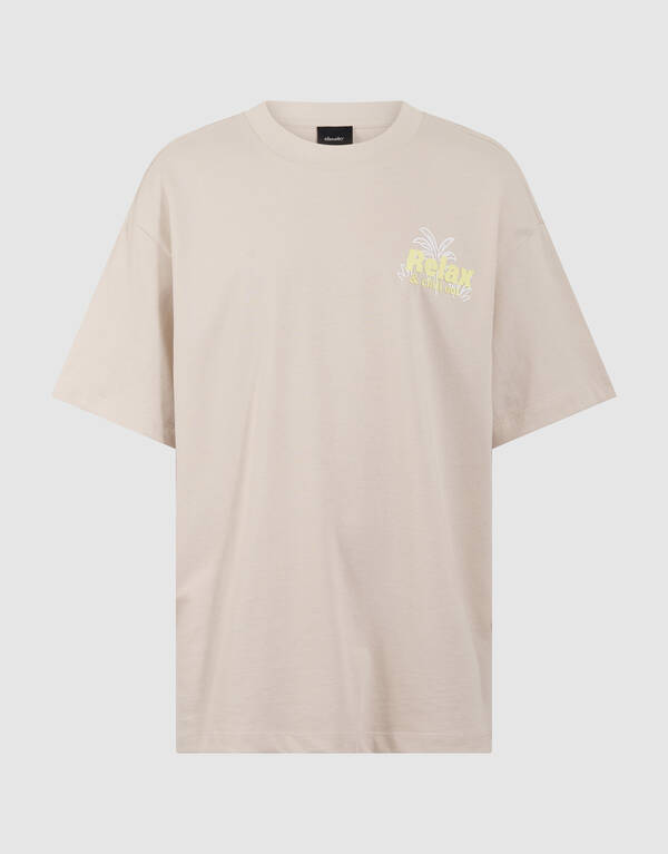 Relax Artwork T-shirt Beige SHOEBY BOYS