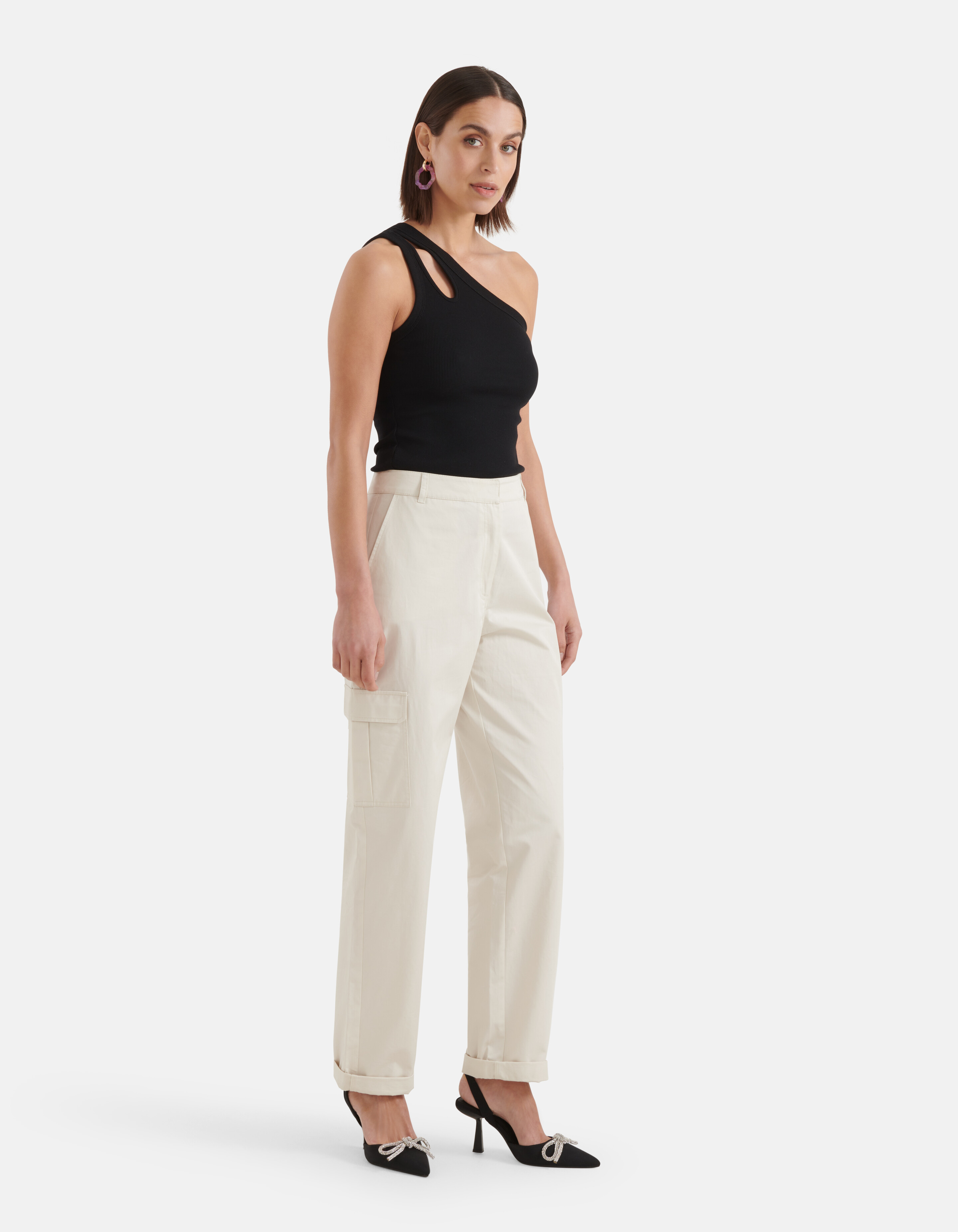 Cargo Broek Gebroken Wit SHOEBY WOMEN