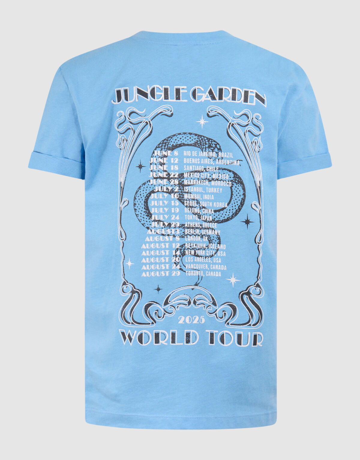Artwork T-shirt Blauw SHOEBY GIRLS