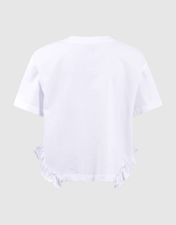 Ruffle Pineapple T-shirt Wit SHOEBY GIRLS