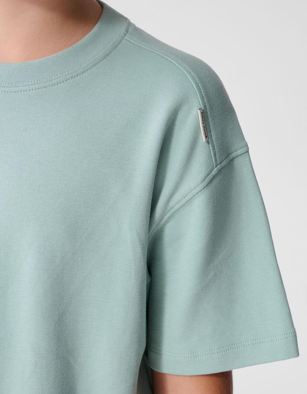 Basis Label T-Shirt Lichtgroen SHOEBY BOYS