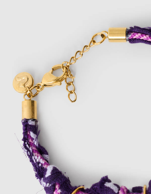 Bandana Bedel Armband Paars SHOEBY ACCESSOIRES