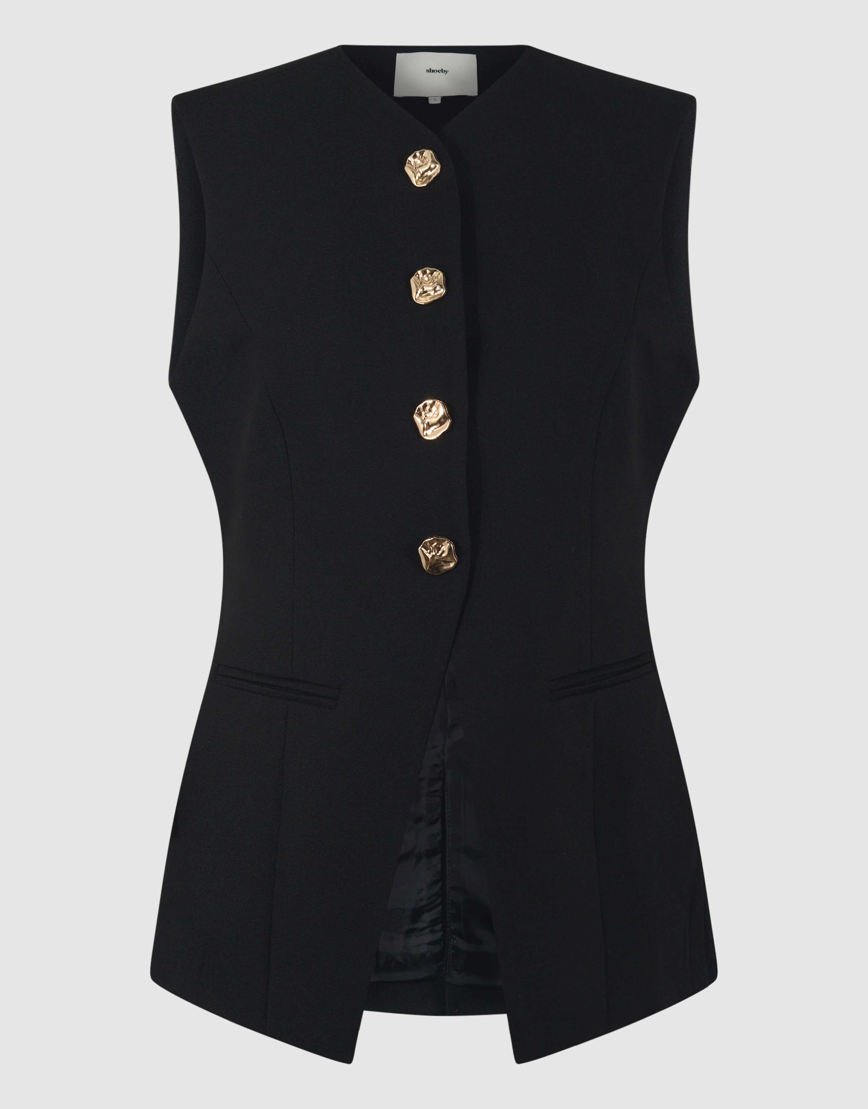 Zandloper Gilet Zwart SHOEBY WOMEN