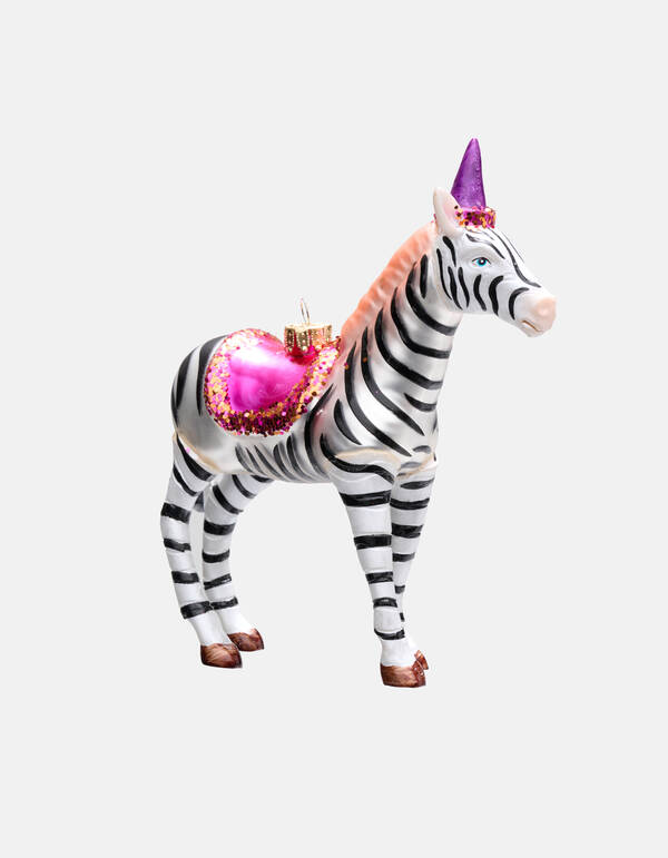Zebra Kerstbal By Fred SHOEBY ACCESSOIRES