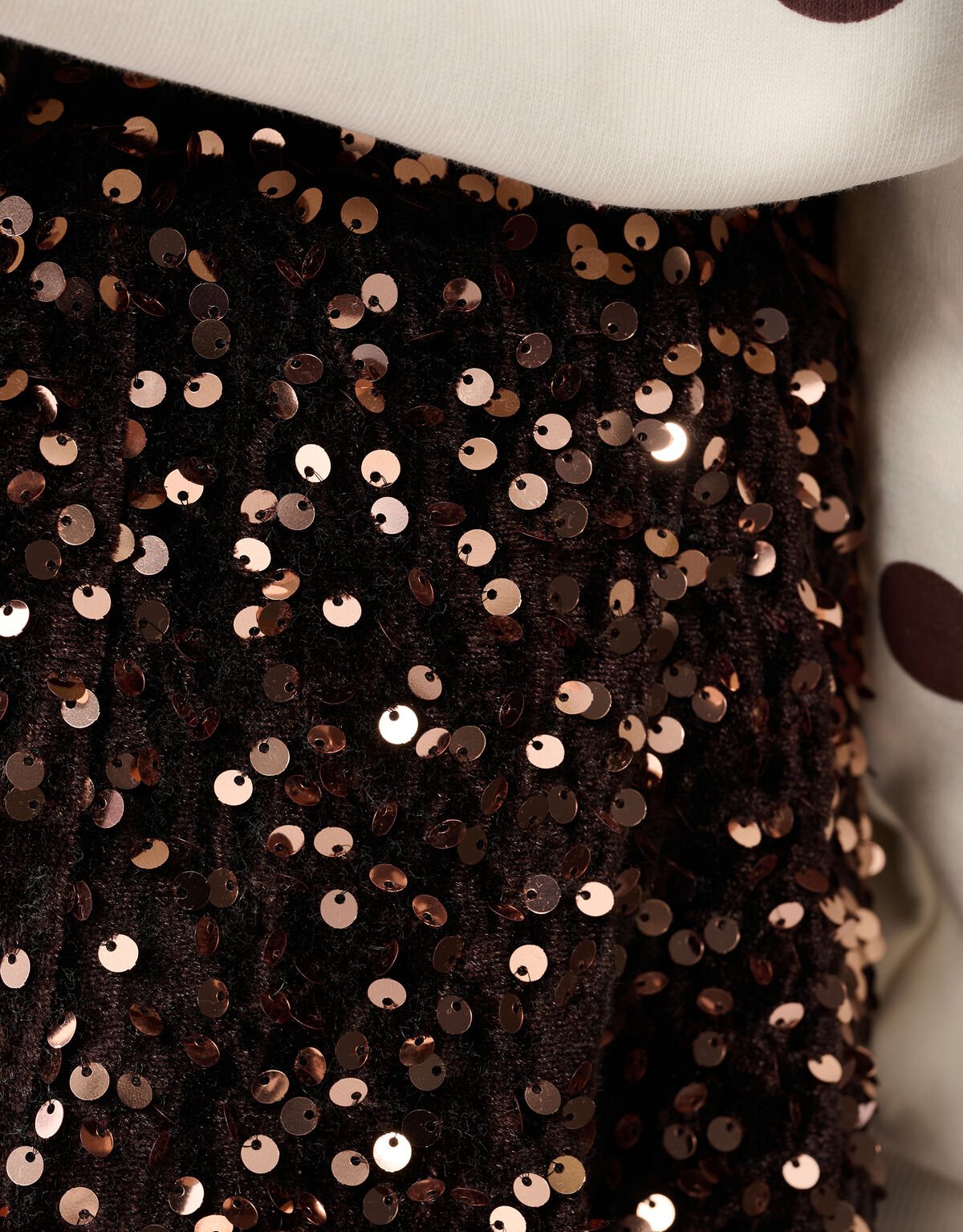 Sequin Mini Rok Bruin SHOEBY GIRLS