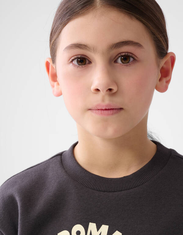 Artwork Sweater Donkergrijs SHOEBY GIRLS