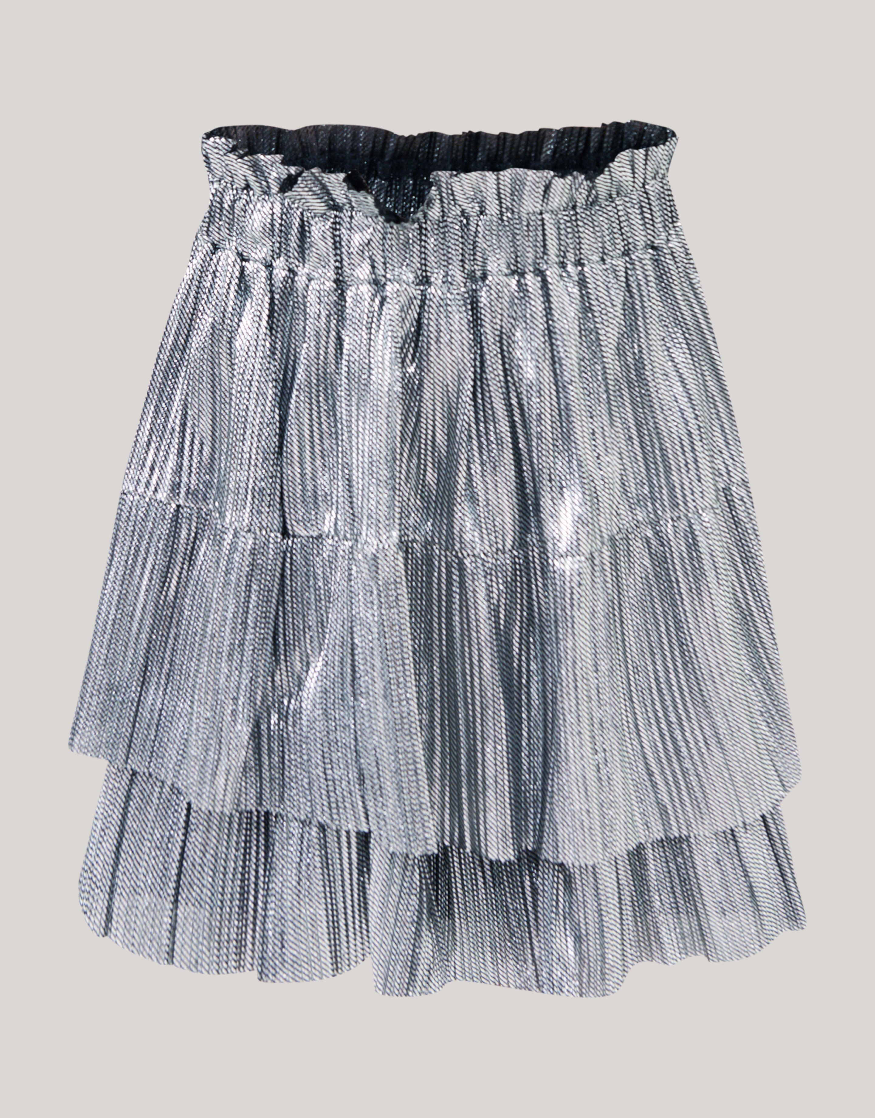 Shiny Mini Rok Zilver SHOEBY GIRLS