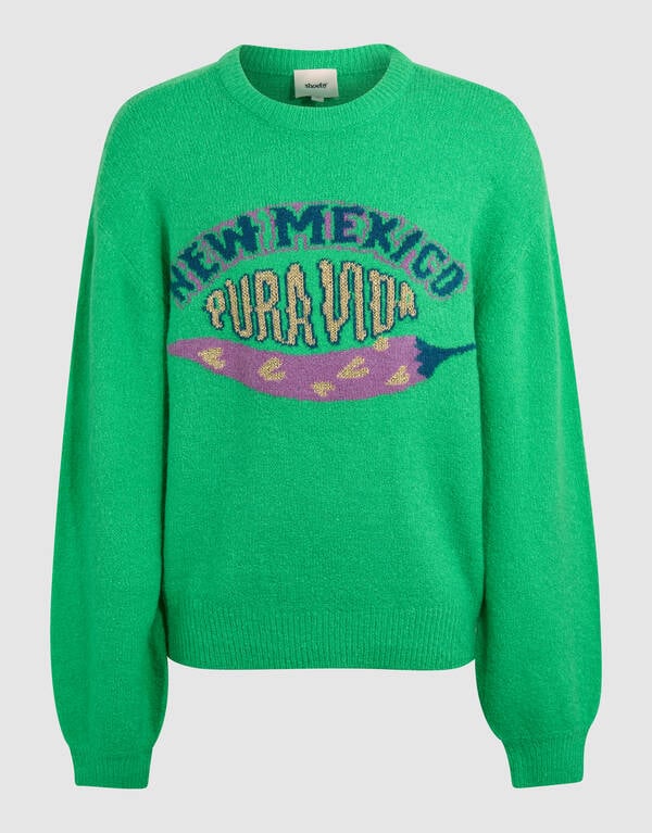 Pura Vida Artwork Trui Groen SHOEBY GIRLS