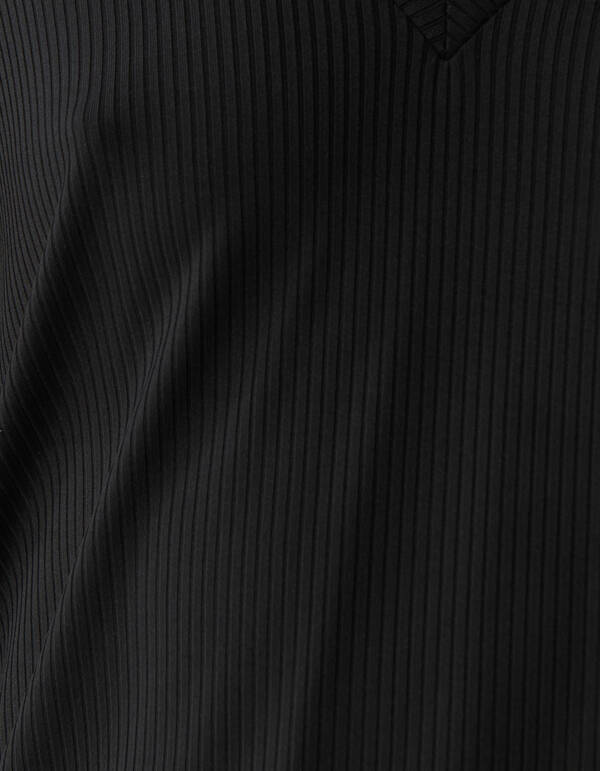 Rib Jersey Top Zwart SHOEBY WOMEN