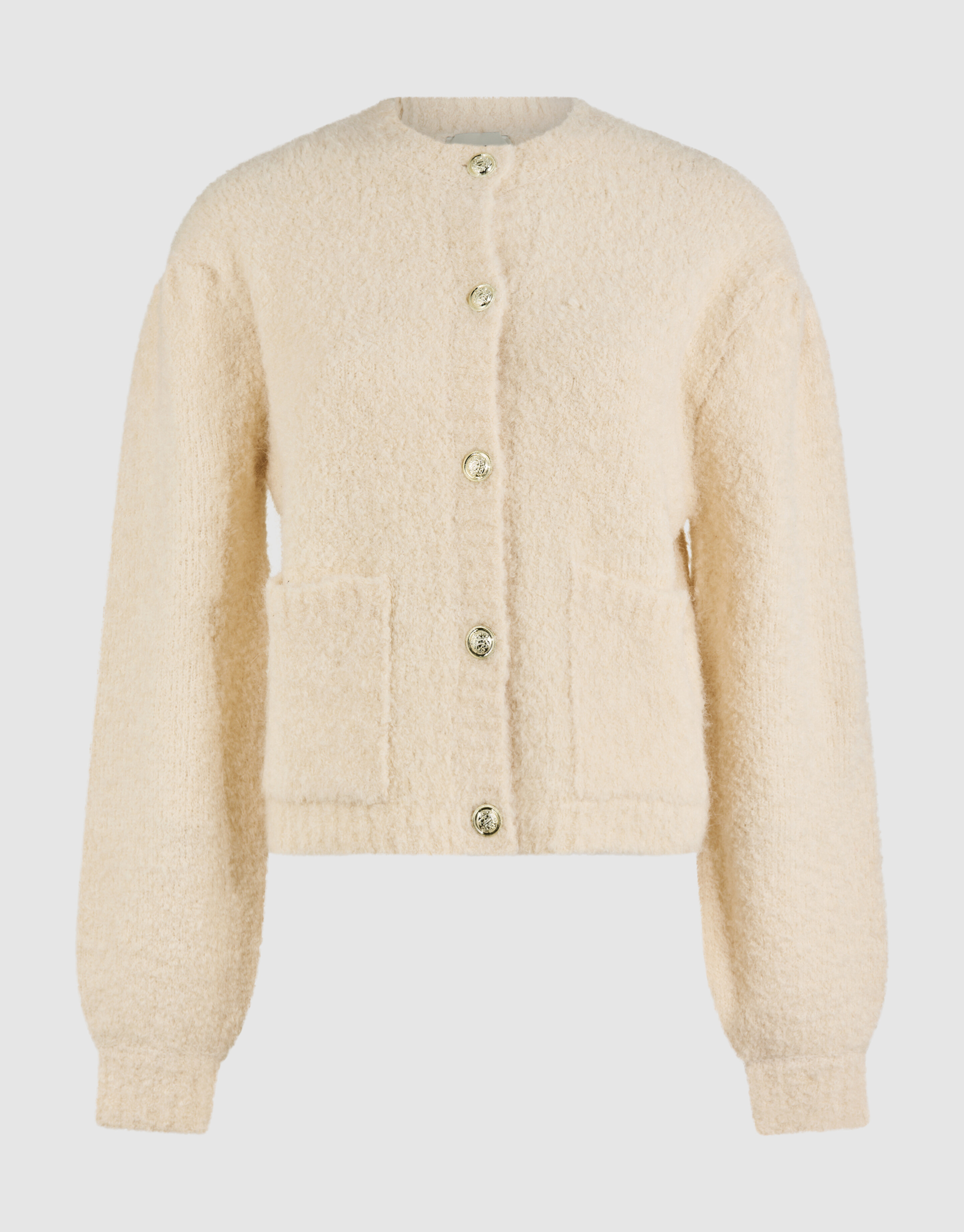 Teddy Knit Vest Gebroken Wit SHOEBY WOMEN