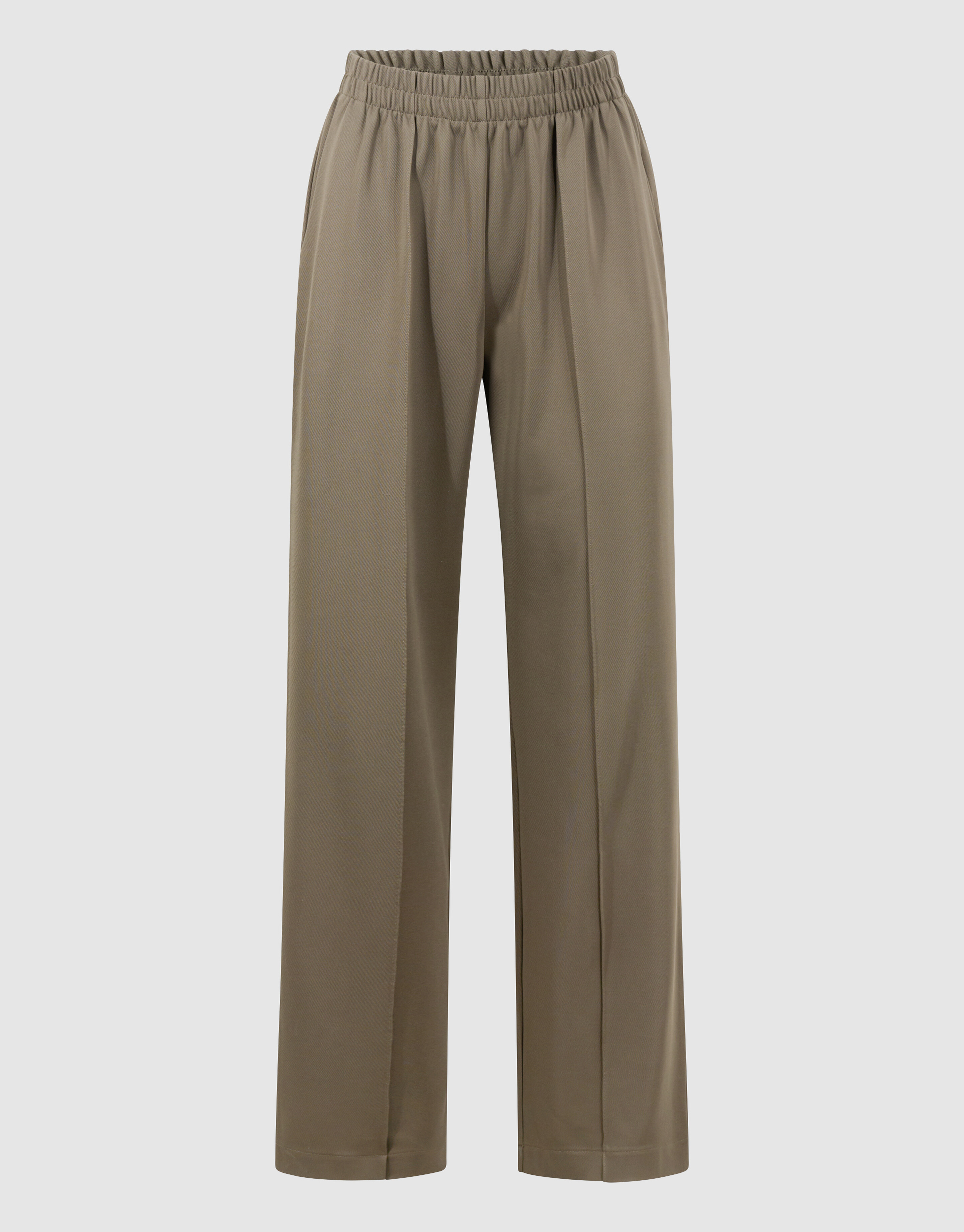 Basis Wide Leg Broek Donkergroen SHOEBY WOMEN