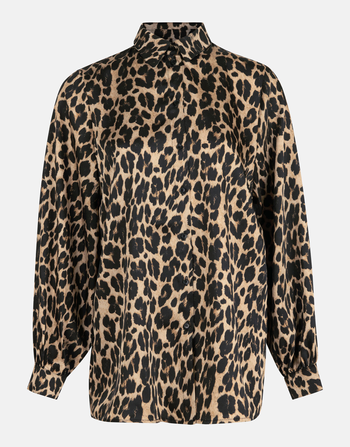 Leopard Print Blouse Taupe SHOEBY WOMEN