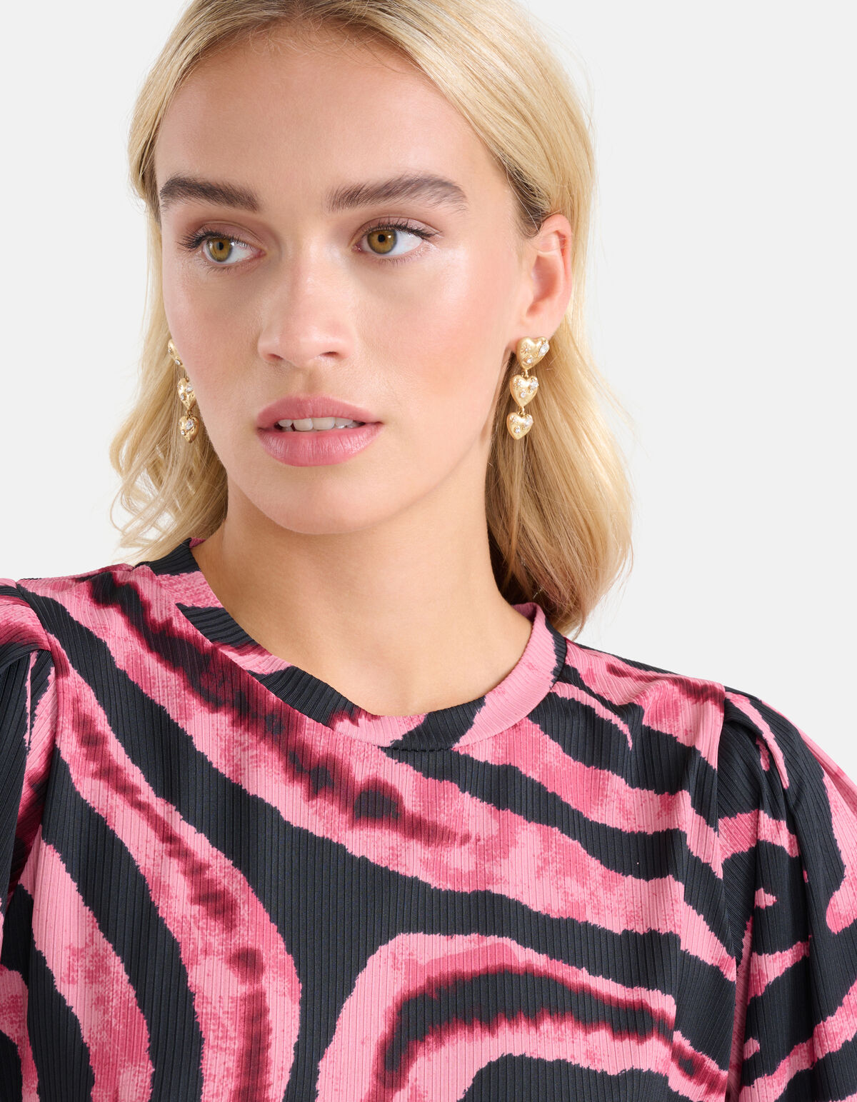 Multi Heart Oorbellen Goud SHOEBY ACCESSOIRES