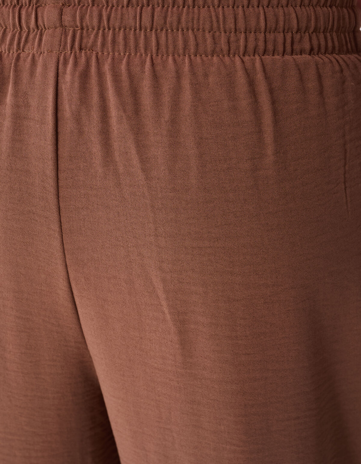 Twist Wide Leg Broek Bruin SHOEBY GIRLS