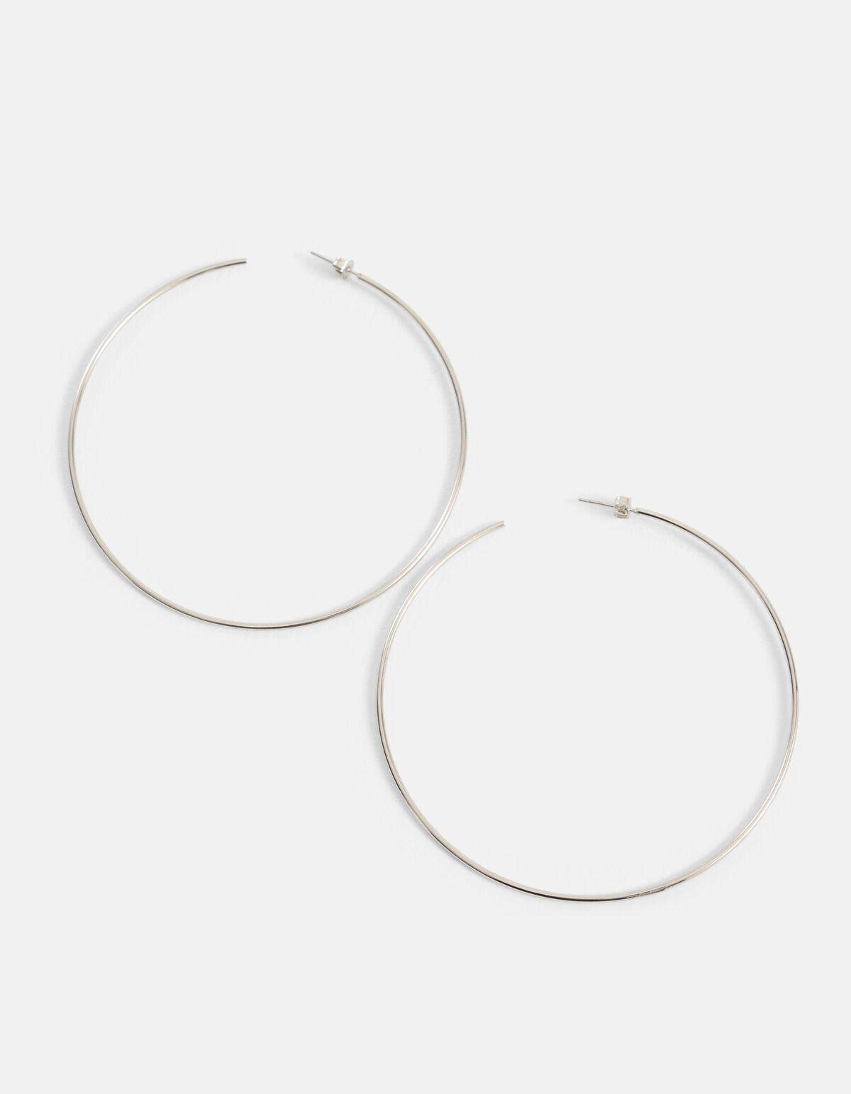 Grote Hoop Oorbellen Zilver By Monica SHOEBY ACCESSOIRES