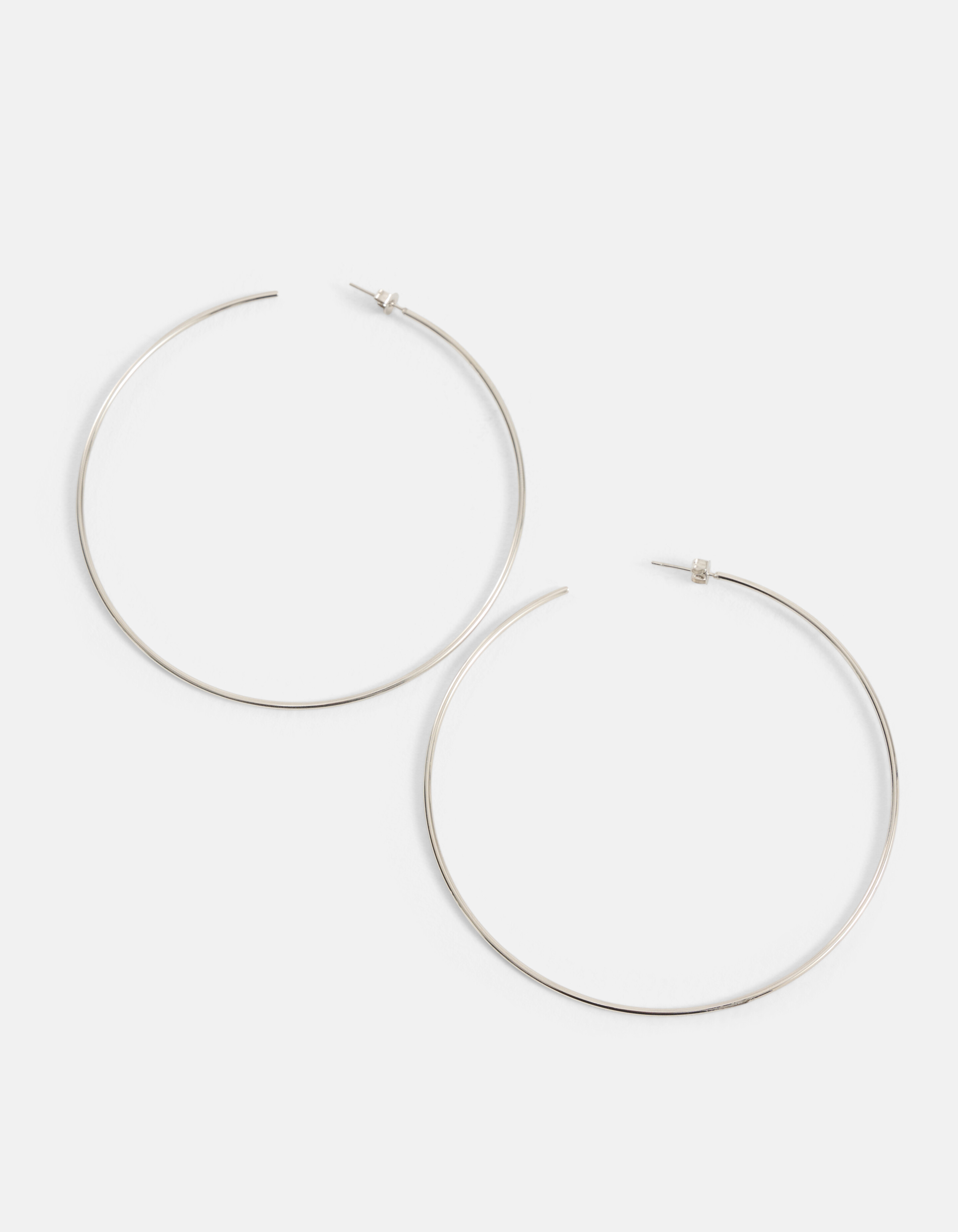 Grote Hoop Oorbellen Zilver By Monica SHOEBY ACCESSOIRES